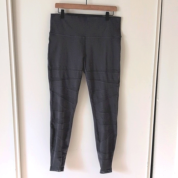 lululemon athletica Pants - lululemon athletica Wunder Under Pant High Rise Tech Mesh Women's Gray Size 14
